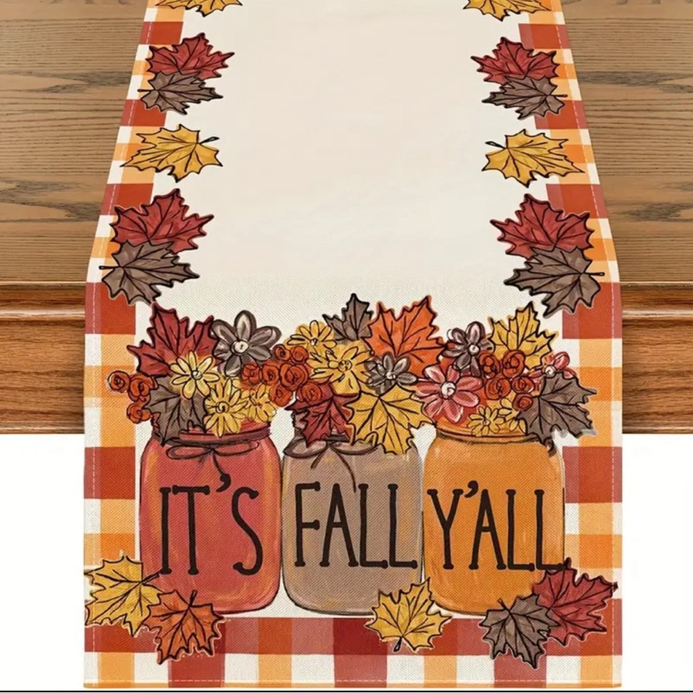 New It’s Fall Y’all Table Runner 13 x 48
